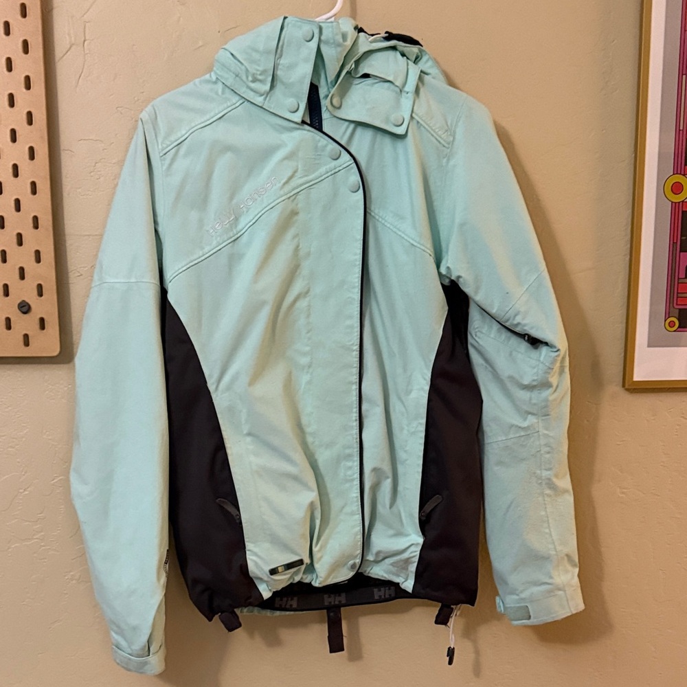 Helly Hansen Light Blue and Black Jacket